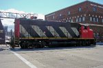CN 9576 shoves on the rear of A416